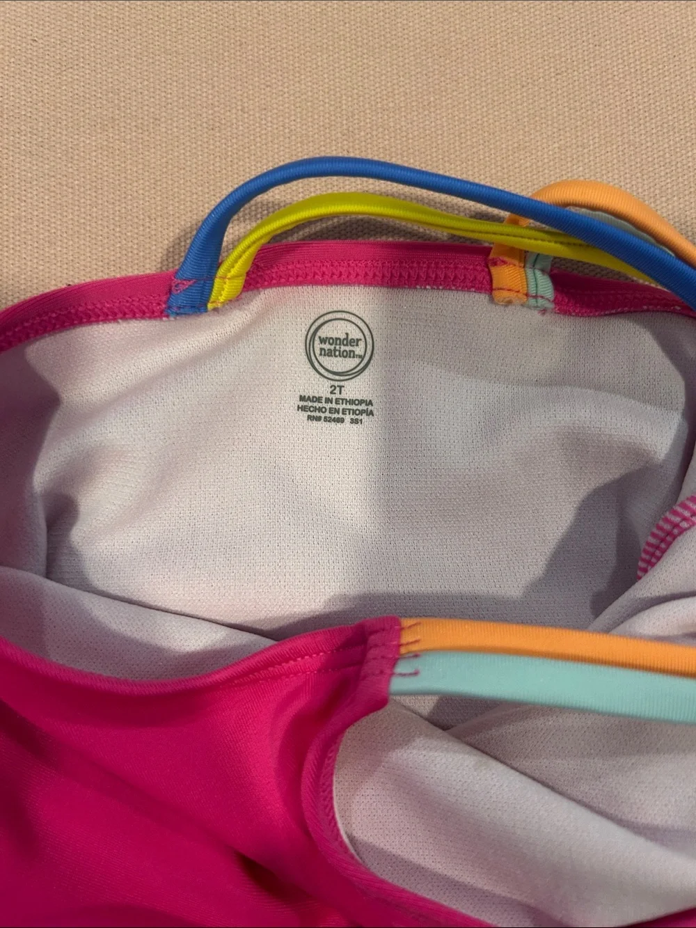 3 Girls One-Piece Swimsuits - Tropical (18-24), Pineapple (24) & Hot Pink (2T)
